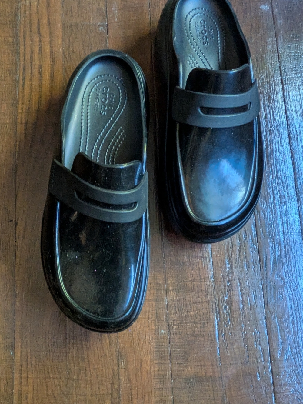 Crocs Stomp Black Slip-On Loafer-Style Clog